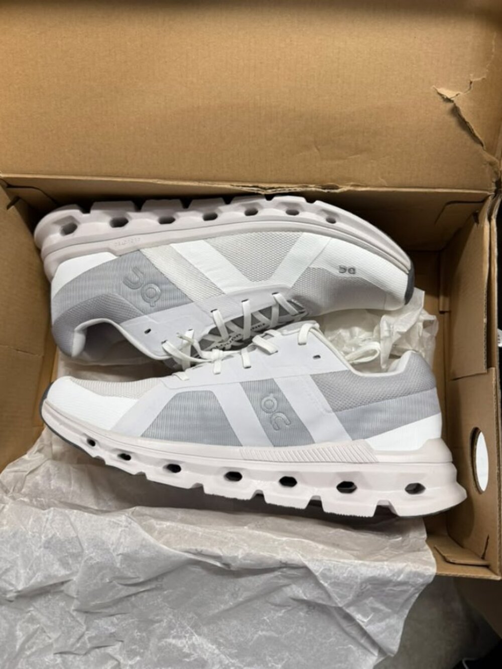 On Cloudrunner Women's White Frost Running Sneakers Size 11